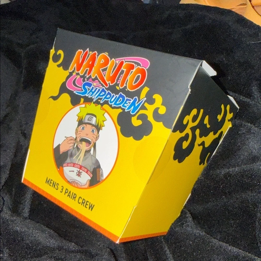 Bioworld Naruto Shippuden Crew 3 Pack Socks New